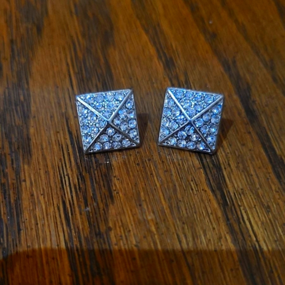 Rhinestone earrings!